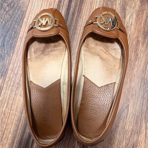 Michael Kors Tan Leather Loafers for Women